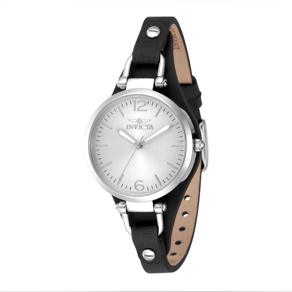 Invicta Wildflower Women's Watch - 32mm, Black Genuine Leather